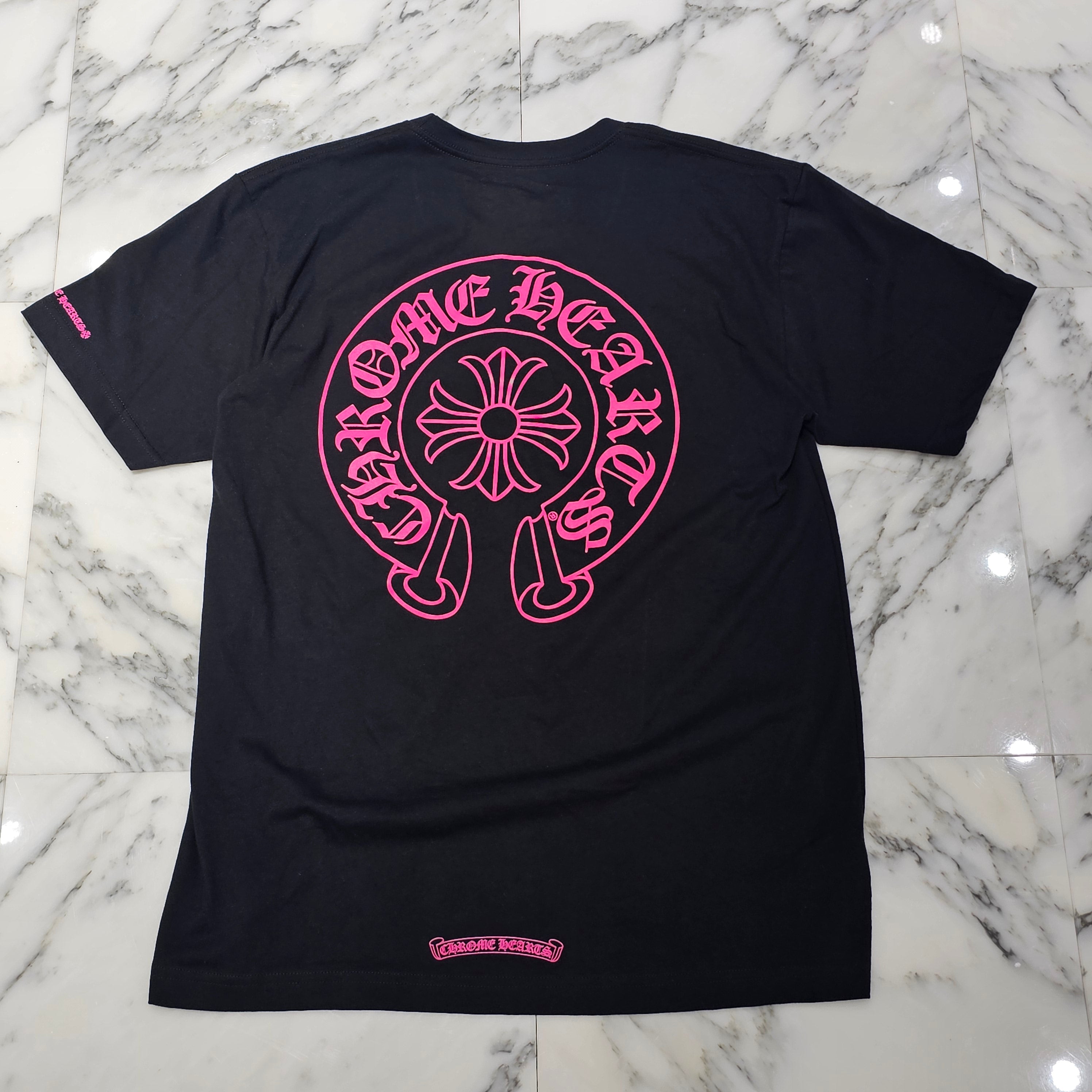 CHROME HEARTS 2025AW Pink Horseshoe Tee Size L クロムハーツ ピンク ホースシュー Tシャツ サイズL